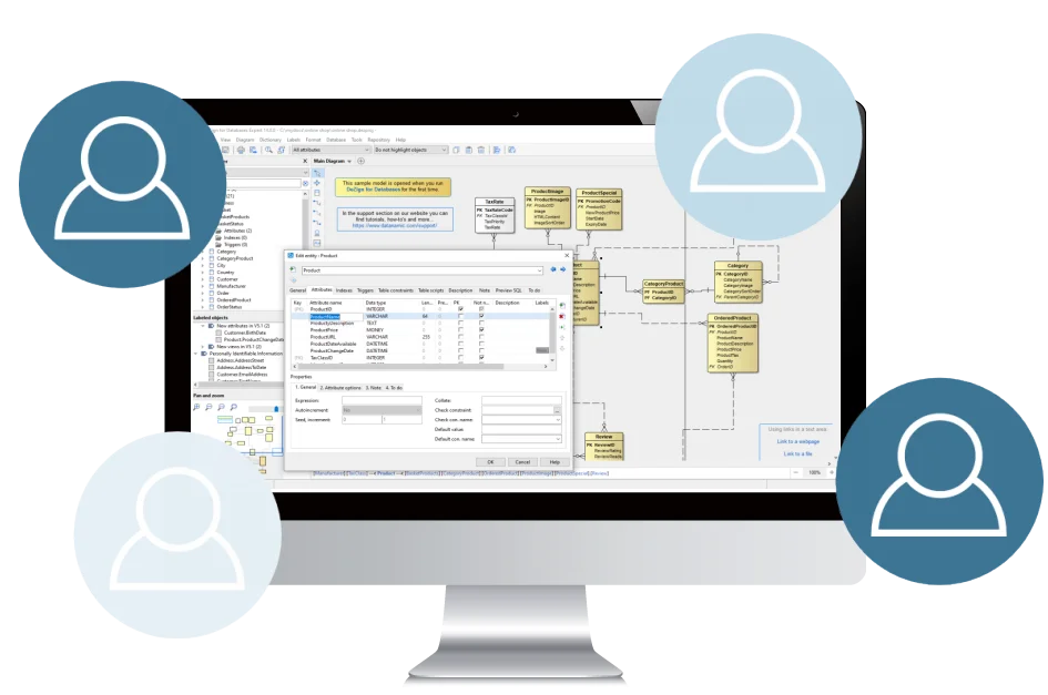 collaborate and share data models