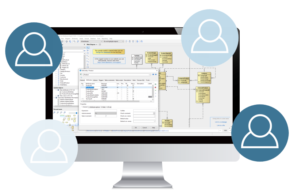 collaborate and share data models