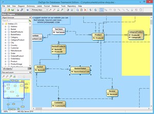 Different views of your diagram. In this case only the pk attributes are shown.