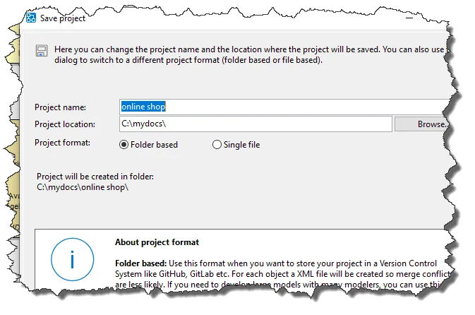 Migrate to another project format (folder based/single file)