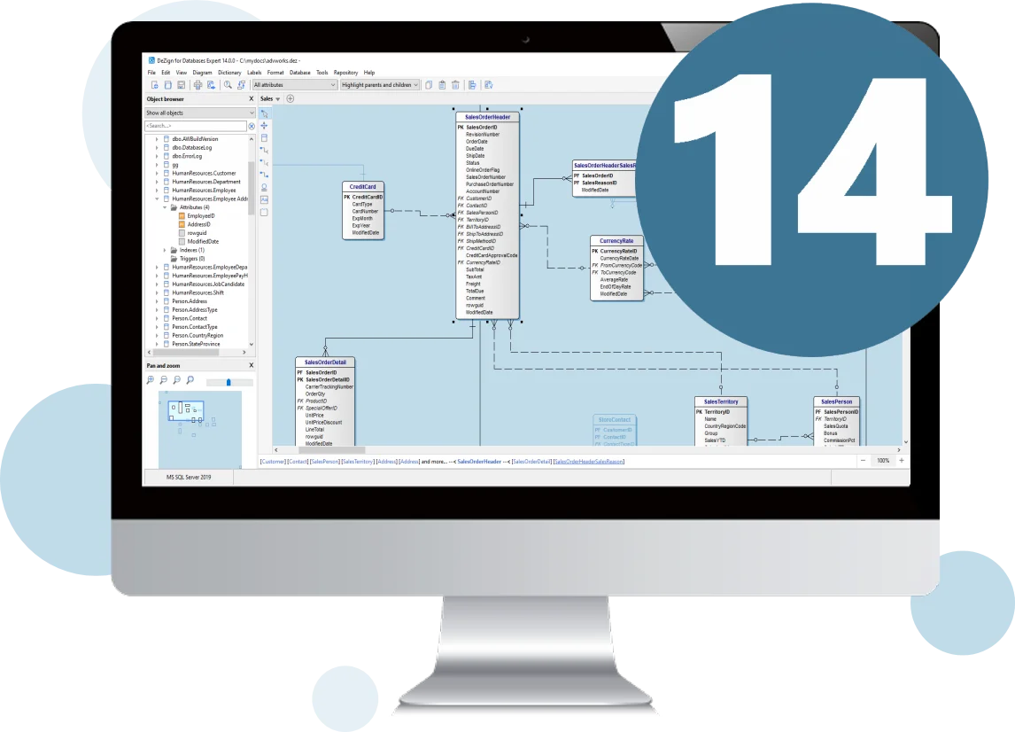 what is new in data modeling tool dezign for databases